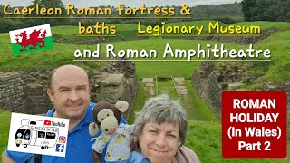 305 Caerleon Castle Roman Fortress and Baths Legionary Museum and Roman Amphitheatre Wales [upl. by Emyam]