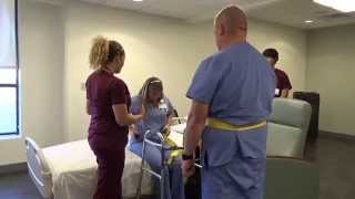 Physical Therapy Transfer Training  How To Transfer From Wheelchair To Bed [upl. by Demetre]