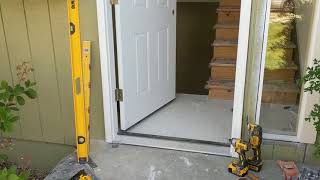 Jeld Wen Front Door Installation  Really crappy products and craftsmanship PART 1 [upl. by Norvell353]