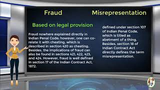 What is Difference Between Fraud amp Misrepresentation [upl. by Kyred]