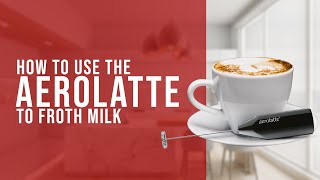 How To Use the AeroLatte To Froth Milk [upl. by Malloch]