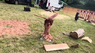 A fabulous range of wooden sculpture at Caerleon festival 2024 [upl. by Gratiana]