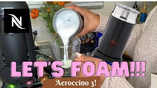 How To Foam Milk With Aeroccino 3 Make Coffee With Foam Tips amp Tricks  Easy Foamed Latte Recipe [upl. by Salkcin]